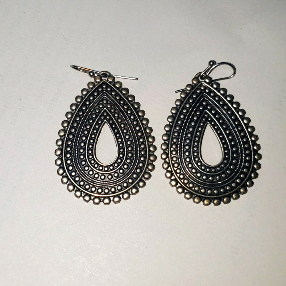 Silver earrings